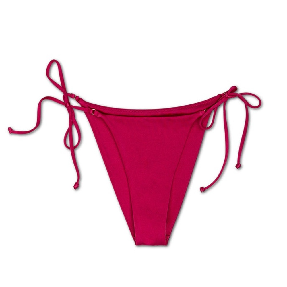 Tori Praver Teeni Bikini Bottom in Pink NWT Size Small